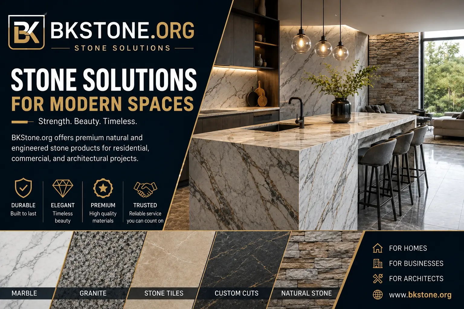 BKSTONE stone solutions for modern spaces