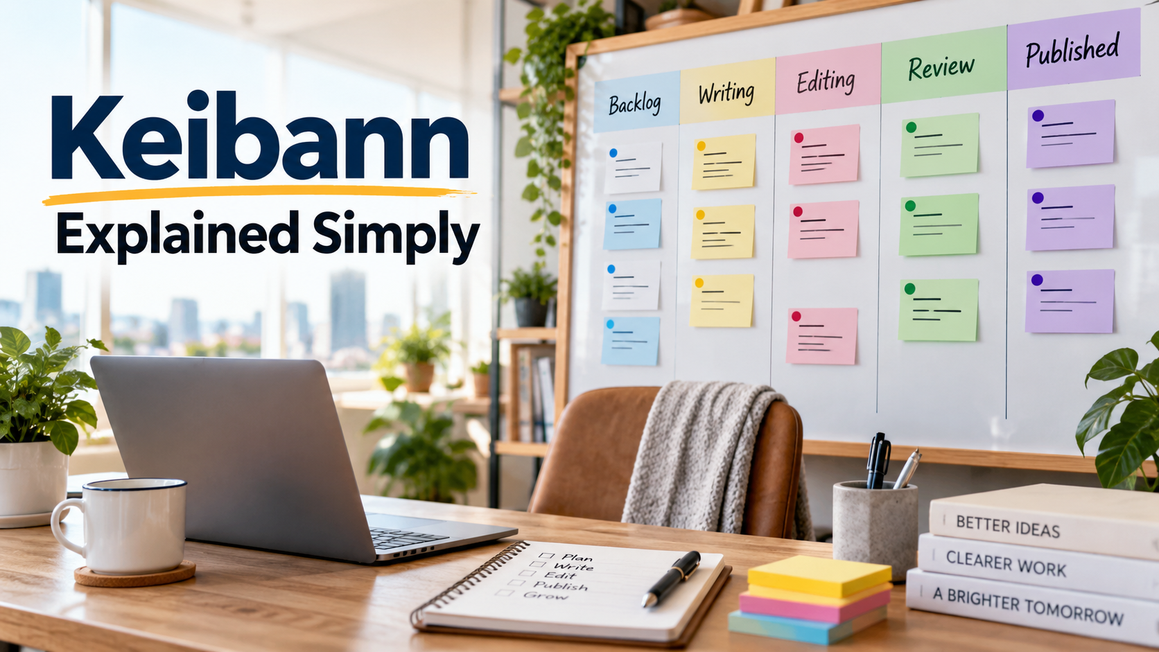Keibann explained with a visual workflow board