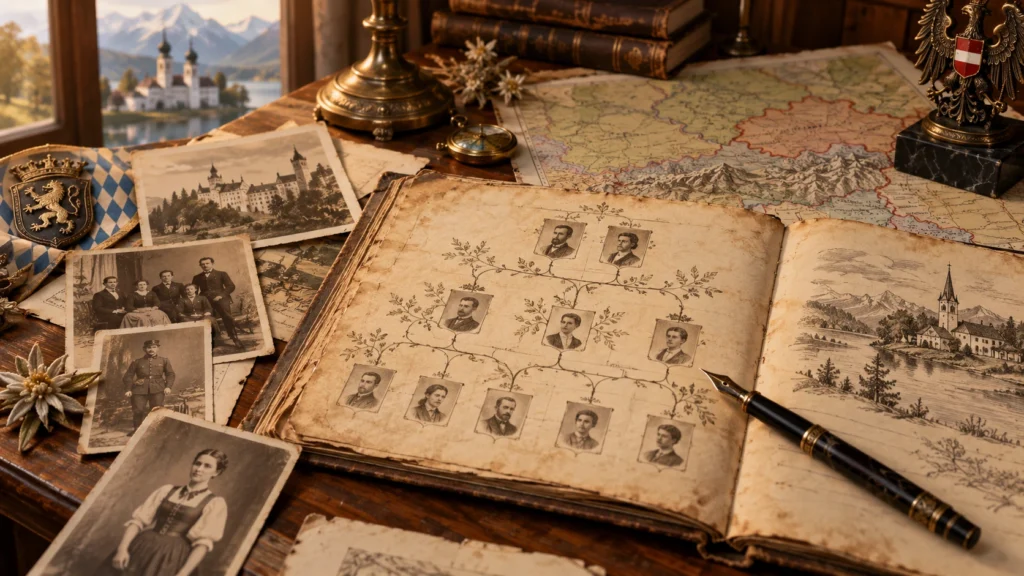 Peitner surname origin connected with German and Austrian family history