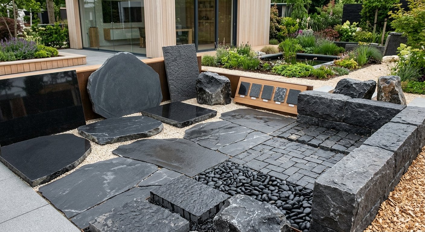 Bkstone natural stone paving samples for patios and landscaping