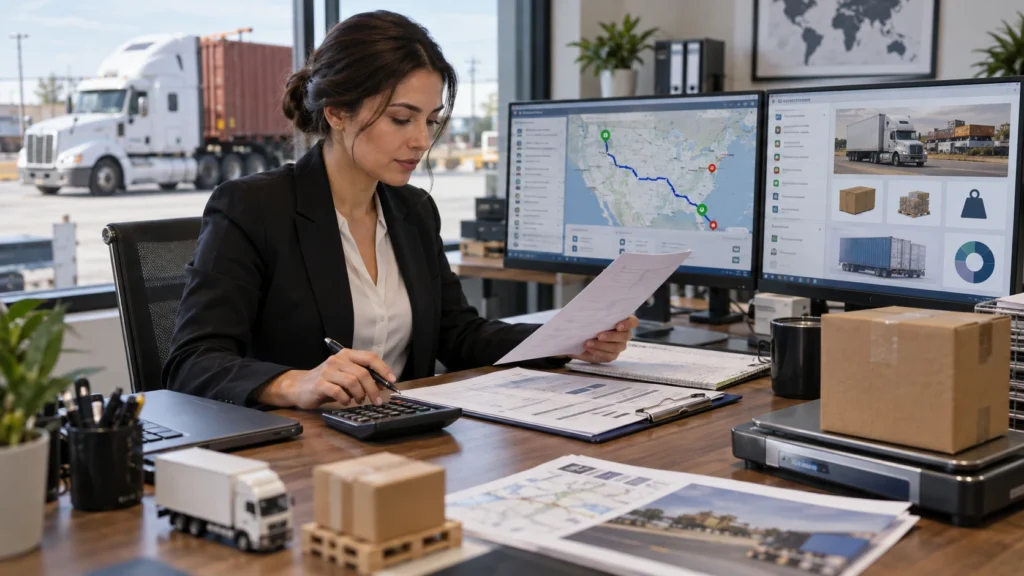 Freight quote and logistics pricing factors for Transjoaimo transportation