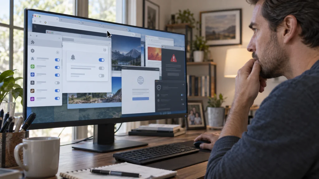 Voomixi Com browser redirect and unexpected website tab